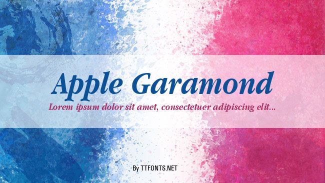 Apple Garamond example